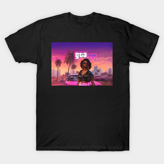 GTA 6 T-Shirt by Buff Geeks Art